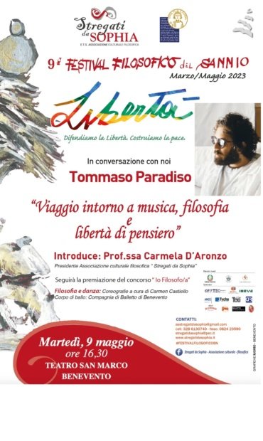 Tommaso Paradiso chiude il 9° Festival della Filosofia
